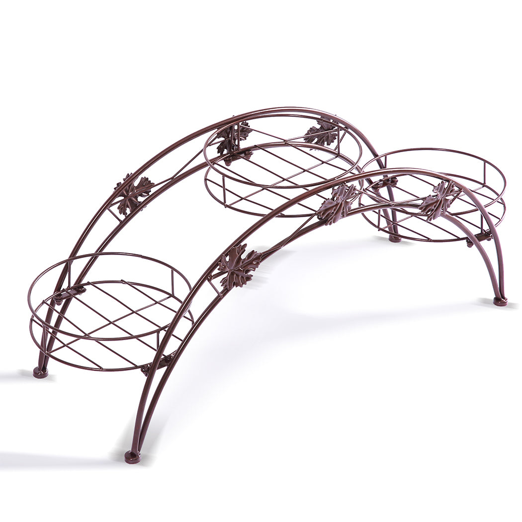 Levede Plant Stand Outdoor Indoor Metal Bronze-2018816651222454272