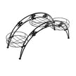 Levede Plant Stand Outdoor Indoor Metal Black-2018816657631350785