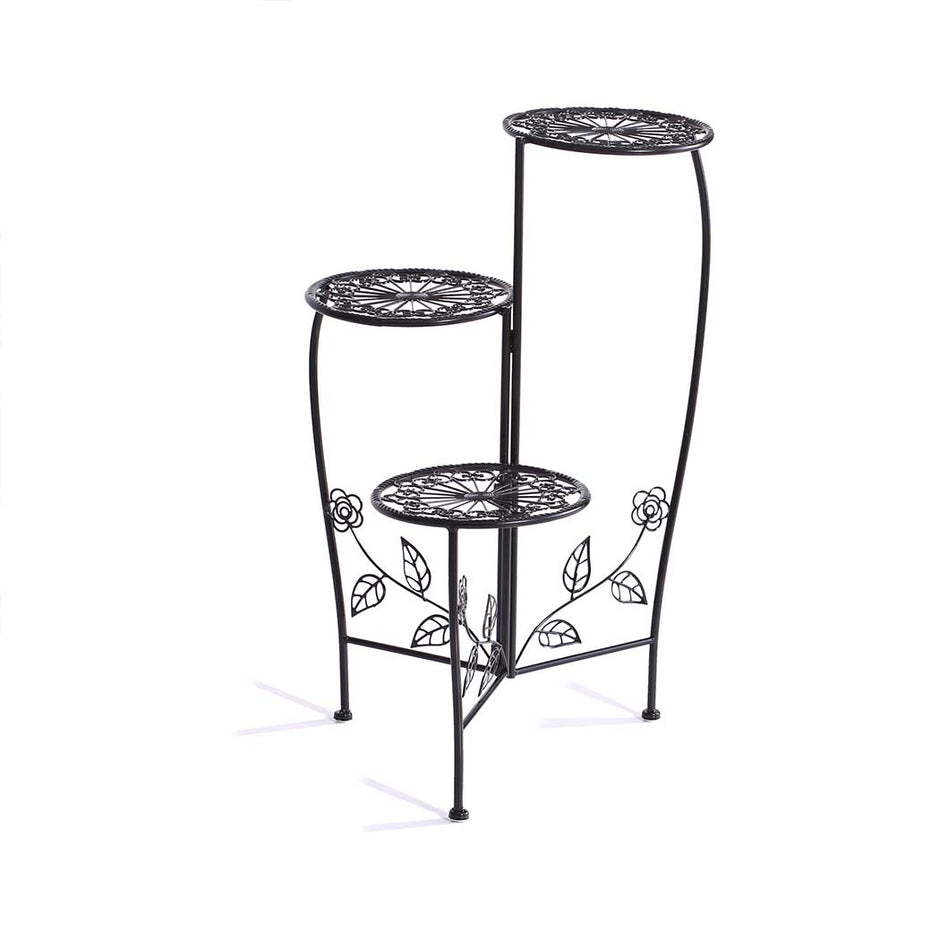 Plant Stand Outdoor Indoor Flower Pots Black-2006732927945281537