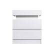 Levede Bedside Tables RGB LED Side Table White-2006733164277534721
