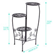 Plant Stand Outdoor Indoor Flower Pots Black-2006732927945281538