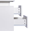 Levede Bedside Tables RGB LED Side Table White-2006733164277534723