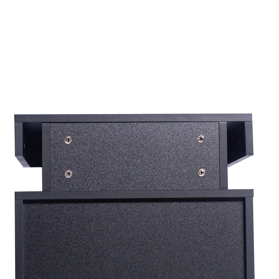 Levede Bedside Tables Side Table 2 Drawers Black-2006733164113956868