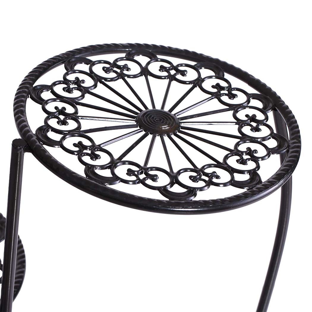 Plant Stand Outdoor Indoor Flower Pots Black-2006732927945281540