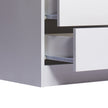 Levede Bedside Tables RGB LED Side Table White-2006733164277534725
