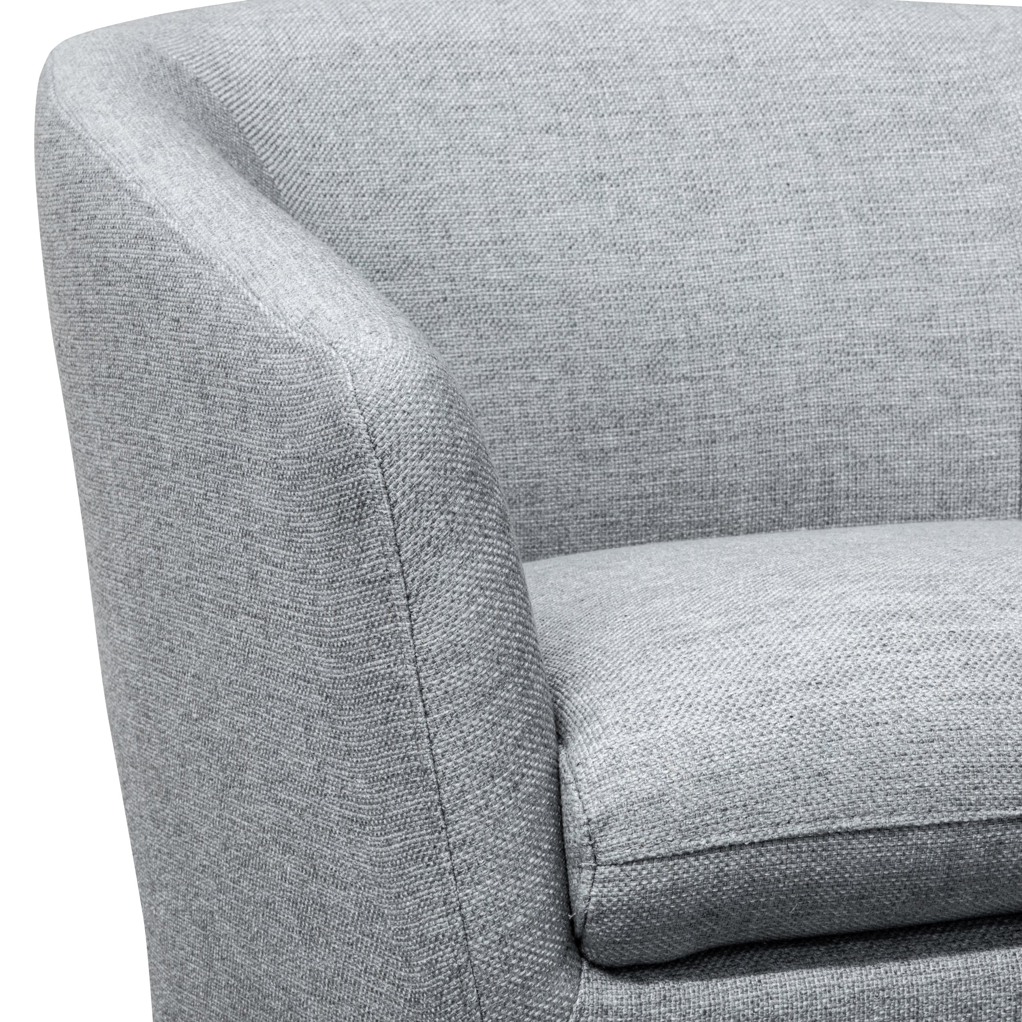 CLC6058-KSO Swivel Lounge Chair - Light Grey