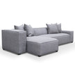 CLC2850-CA 3 Seater Left Chaise Sofa - Graphite Grey