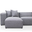 CLC2850-CA 3 Seater Left Chaise Sofa - Graphite Grey