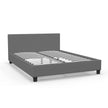 Milano Sienna Luxury Bed with Headboard (Model 2) - Grey No.28 - Single-1951134896768552967