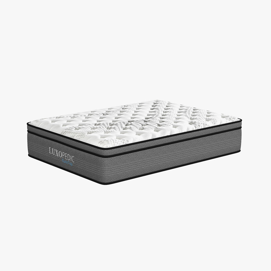 Luxopedic Pocket Spring Mattress 5 Zone 32CM Euro Top Memory Foam Medium Firm-1951134908403552256