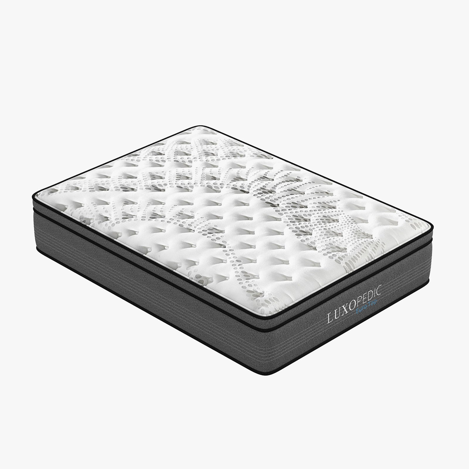 Luxopedic Pocket Spring Mattress 5 Zone 32CM Euro Top Memory Foam Medium Firm-1951134908403552261