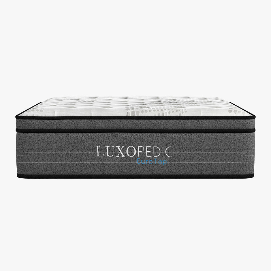 Luxopedic Pocket Spring Mattress 5 Zone 32CM Euro Top Memory Foam Medium Firm-1951134908403552262