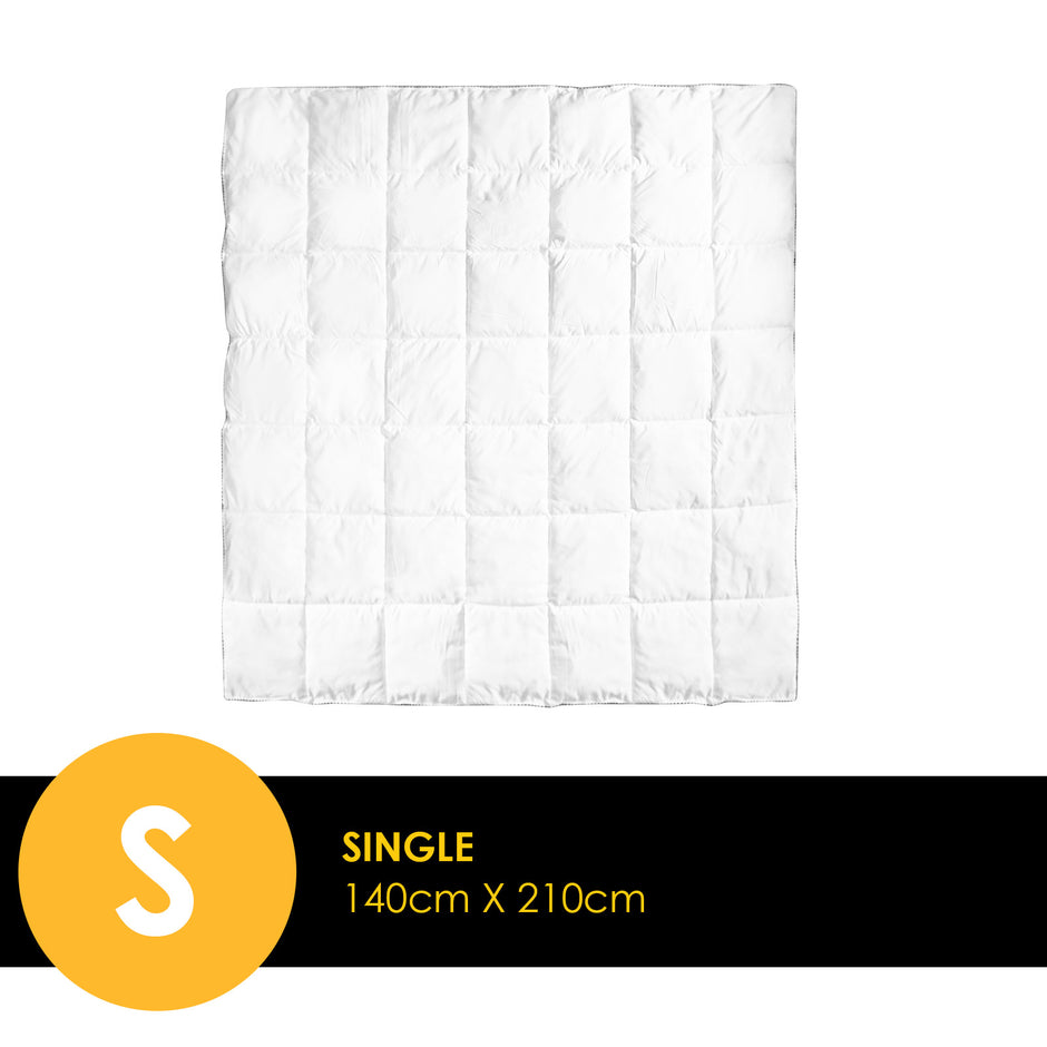 Royal Comfort Luxury Bamboo 250GSM Quilt - Single-1951134842666225666