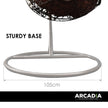 Arcadia Furniture Egg Chair - Oatmeal and Grey-1951134906868436998