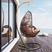 Arcadia Furniture Egg Chair - Brown and Coffee-1951134907065569281