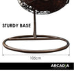 Arcadia Furniture Egg Chair - Brown and Coffee-1951134907065569285