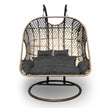 Arcadia Furniture 2 Seater Rocking Egg Chair - Oatmeal and Grey-1951134907258507266