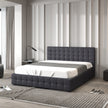 Milano Decor Eden Gas Lift Bed - Dark Grey - Single-1951134897183789057