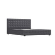 Milano Decor Eden Gas Lift Bed - Dark Grey - Double-1951134897640968196