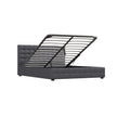Milano Decor Eden Gas Lift Bed - Dark Grey - Double-1951134897640968197