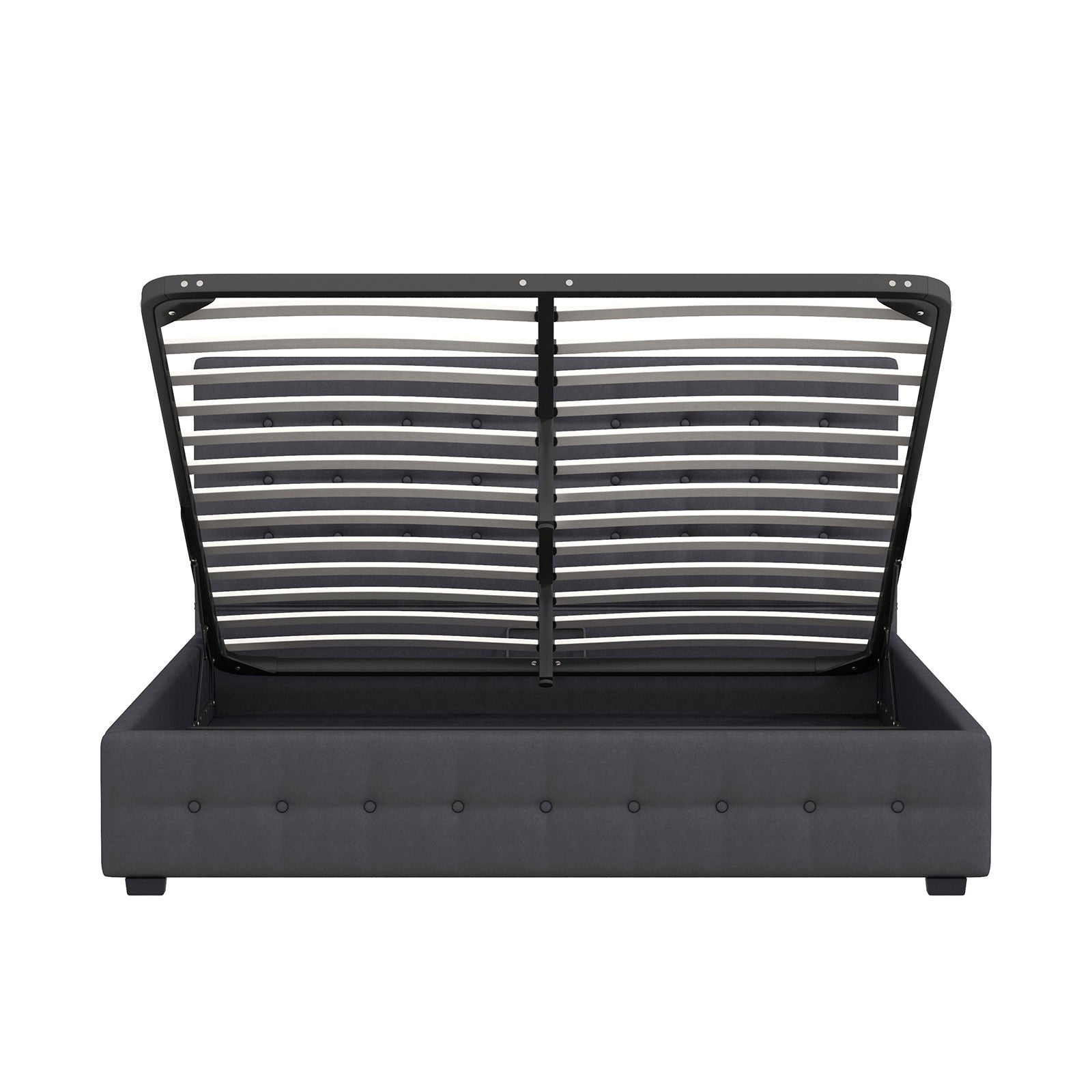 Milano Decor Eden Gas Lift Bed - Dark Grey - Queen-1951134897842294791