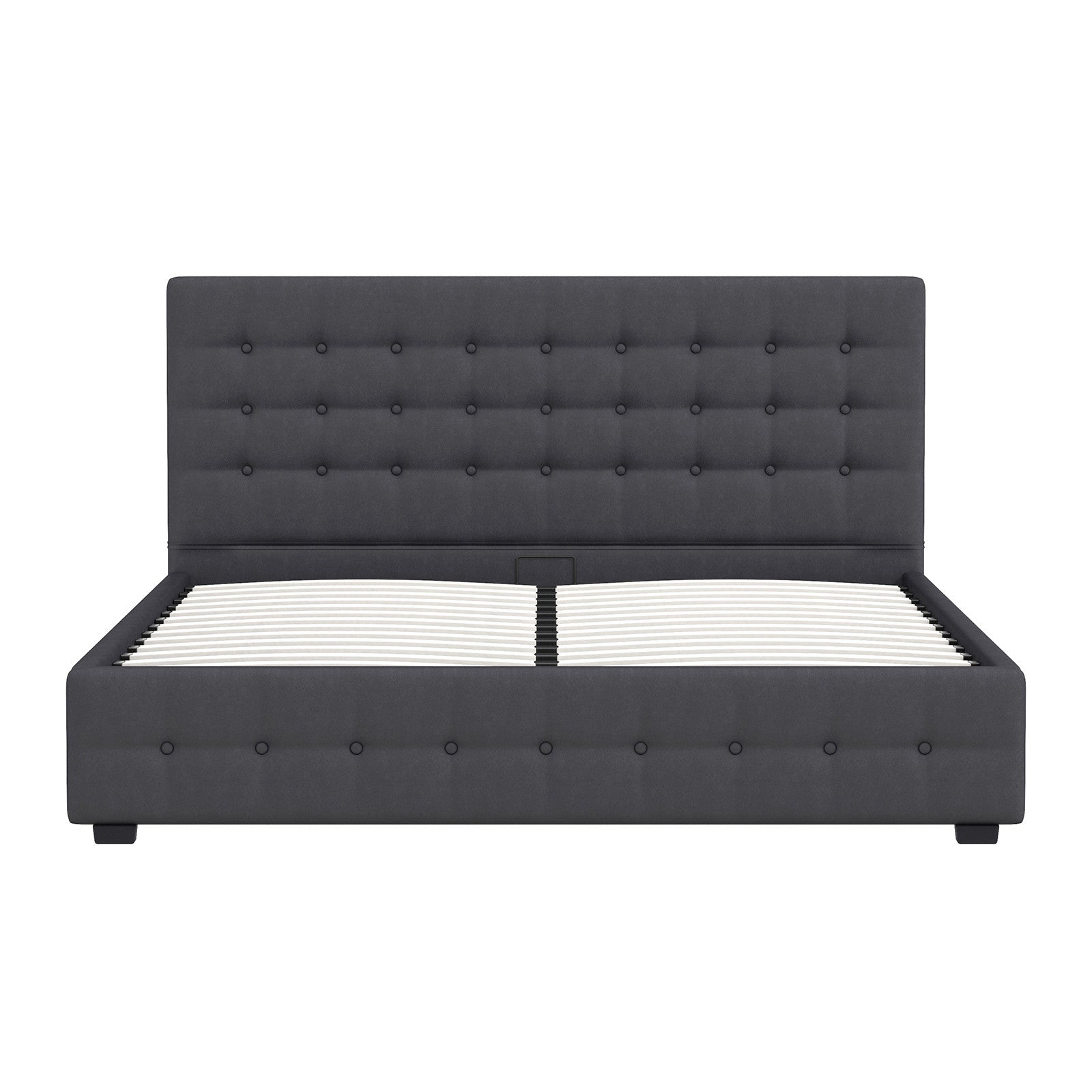 Milano Decor Eden Gas Lift Bed - Dark Grey - King-1951134898052009990