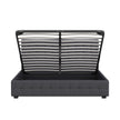 Milano Decor Eden Gas Lift Bed - Dark Grey - King-1951134898052009991