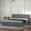 Milano Luxury Gas Lift Bed with Headboard (Model 1) - Grey No.28 - Single-1951134898710515713