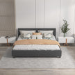 Milano Sienna Luxury Bed with Headboard (Model 2) - Charcoal No.35 - Double-1951134899801034754