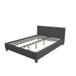 Milano Sienna Luxury Bed with Headboard (Model 2) - Charcoal No.35 - Double-1951134899801034758