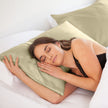 SILK PILLOW CASE TWIN PACK - SIZE: 51X76CM - Sage-1951134814539223042