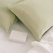 SILK PILLOW CASE TWIN PACK - SIZE: 51X76CM - Sage-1951134814539223043
