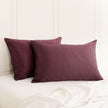 SILK PILLOW CASE TWIN PACK - SIZE: 51X76CM? - Malaga Wine-1951134815281614848