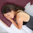 SILK PILLOW CASE TWIN PACK - SIZE: 51X76CM? - Malaga Wine-1951134815281614854