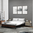 Sorrento Metal and Wood bed base - King-1951134903085174791