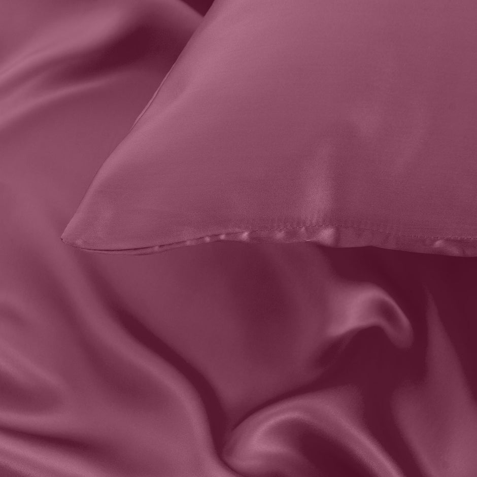 Pure Silk Pillow Case by Royal Comfort (Single Pack) - Malaga Wine-1951134815860428807