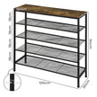 Levede 5-Tier Shoe Rack Storage Cabinet 100cm Wide-2018816890541051906