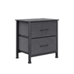 Levede Storage Cabinet Chest of 2 Drawers Dark Grey-2018816789273776128