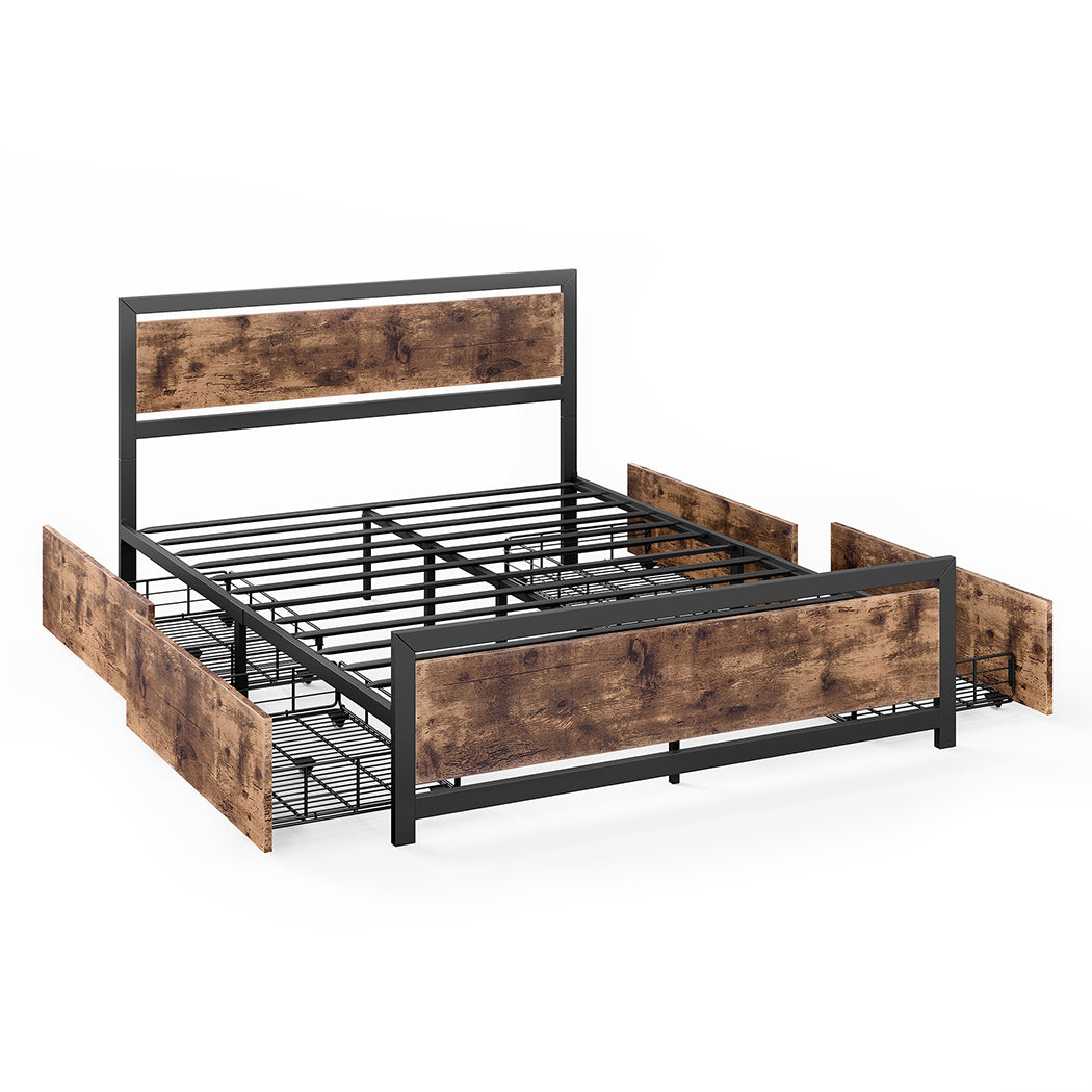 Levede Queen Bed Frame Industrial Mattress-2018816906231943168