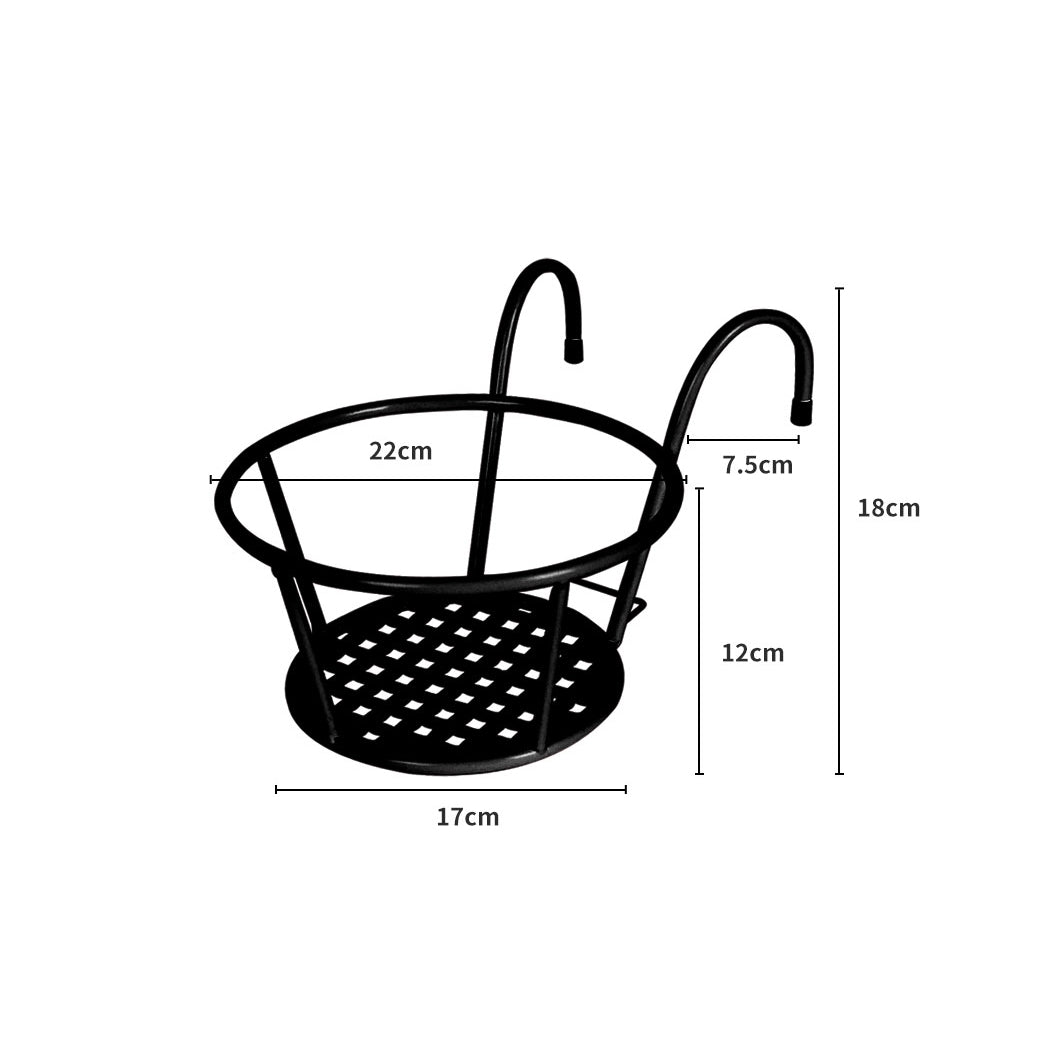 Levede 3x Plant Stand flower Holder Black-2018816672860868610