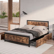 Levede Queen Bed Frame Industrial Mattress-2018816906231943174