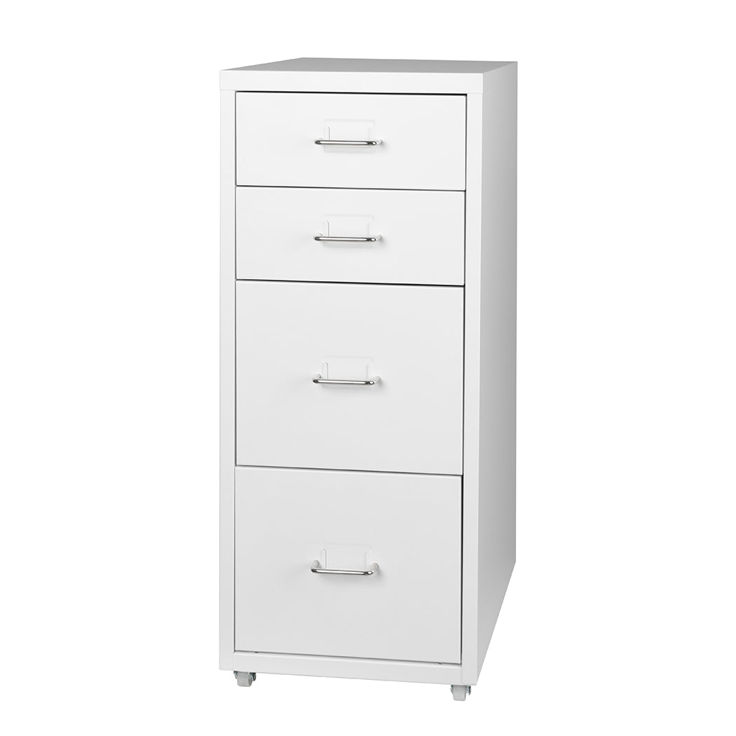 Levede 4 Drawer Office Drawers Cabinet White-2006733171760173056