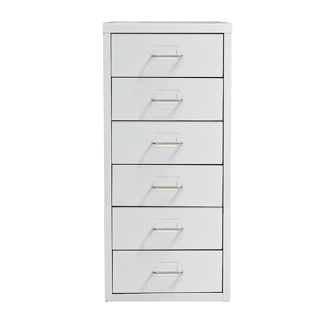 Levede 6 Drawer Office Cabinet Drawers White-2018816811138682881