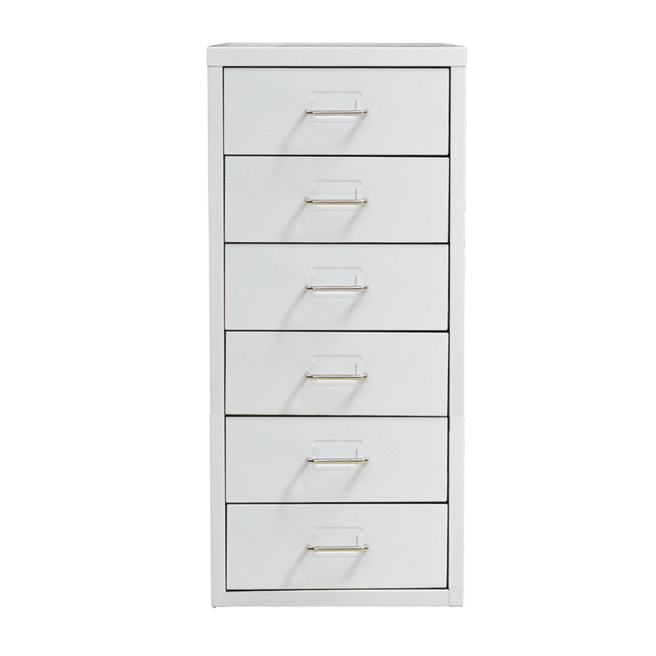 Levede 6 Drawer Office Cabinet Drawers White-2018816811138682881