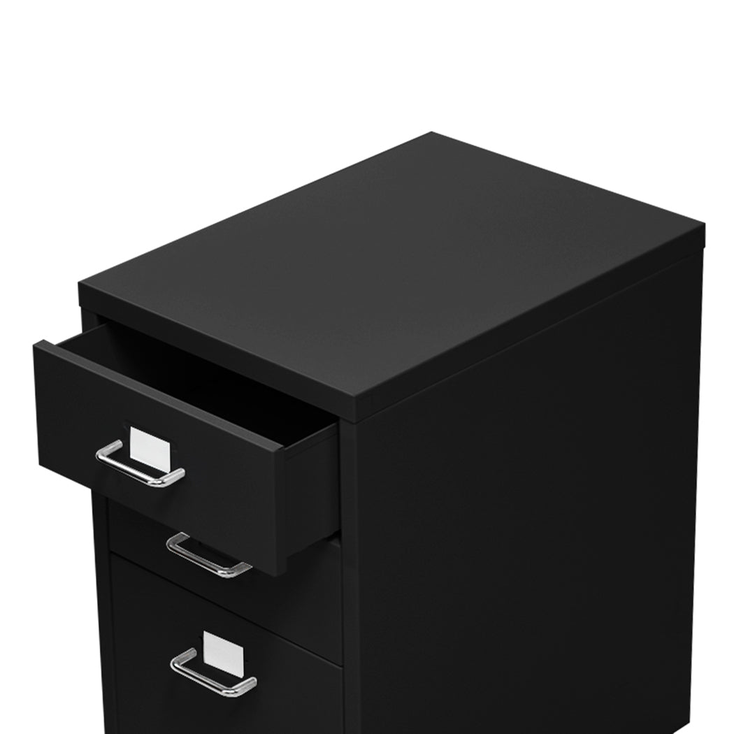 Levede 6 Drawer Office Cabinet Drawers Black-2006733172280266756