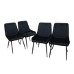 Dining Chairs x 4 Padded Seat Soft Velvet-2006732734030024712