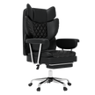 Levede Gaming Office Chair High Back PU Leather Black-2018816911453851656