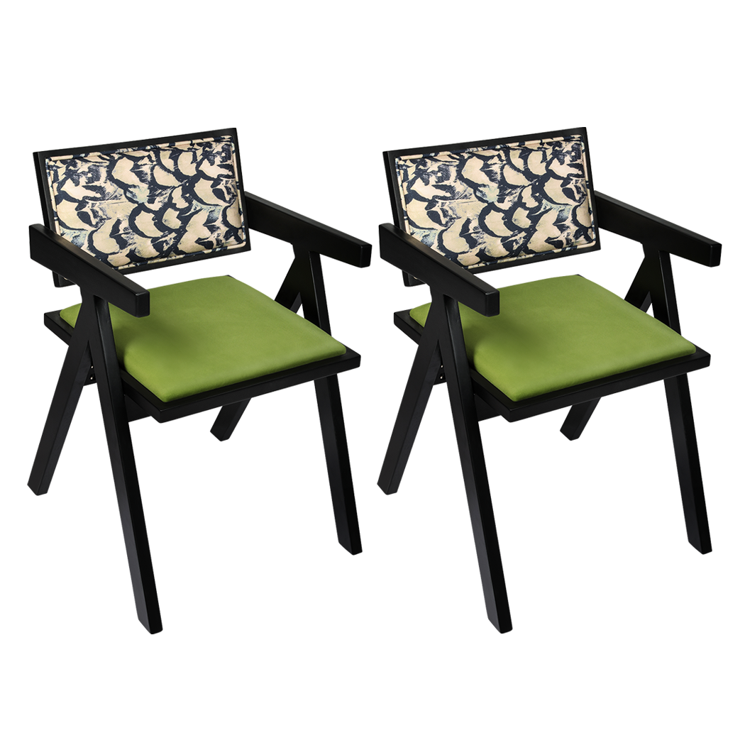Levede 2X Dining Chair Retro Backrest Chair-2006732902578130952