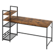 Levede Computer Desk Study Home Table with 4-Tier Shelf-2011971109058121736