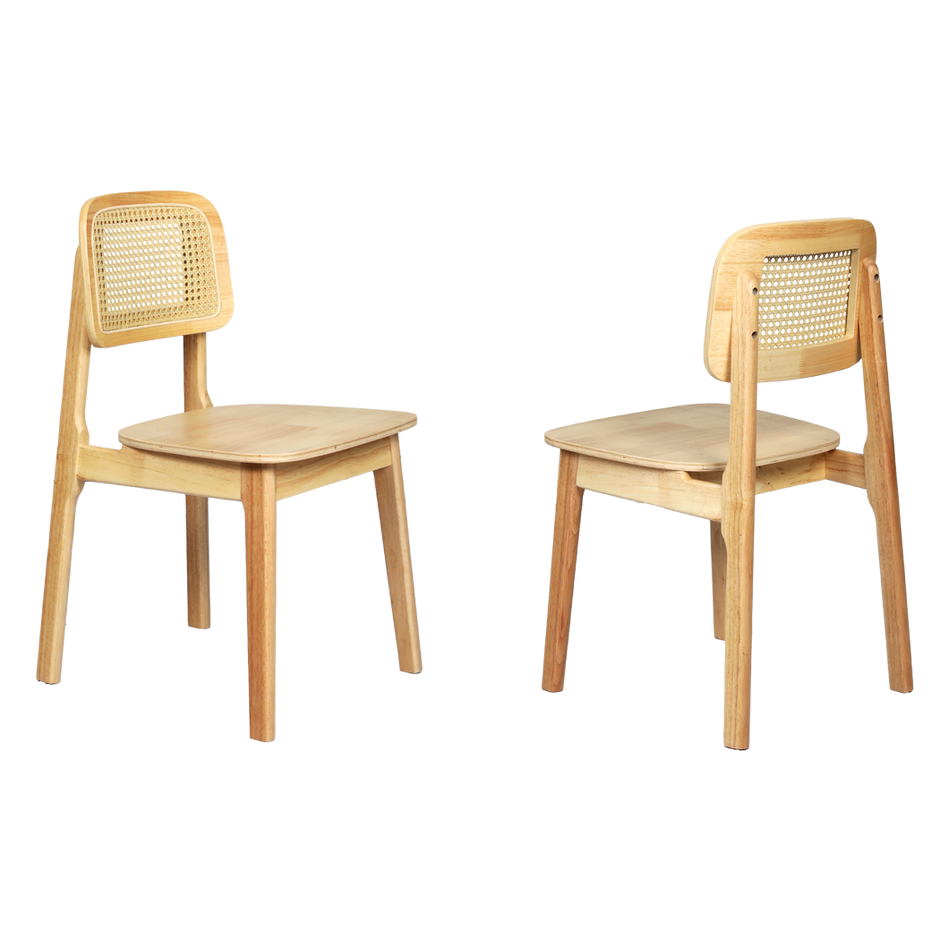 Levede 6x Rattan Dining Chair Wooden Kitchen Chair-2006733384067452936